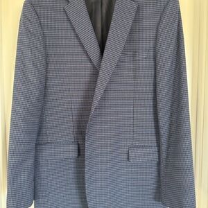 Tommy Hilfiger Navy Houndstooth Blazer